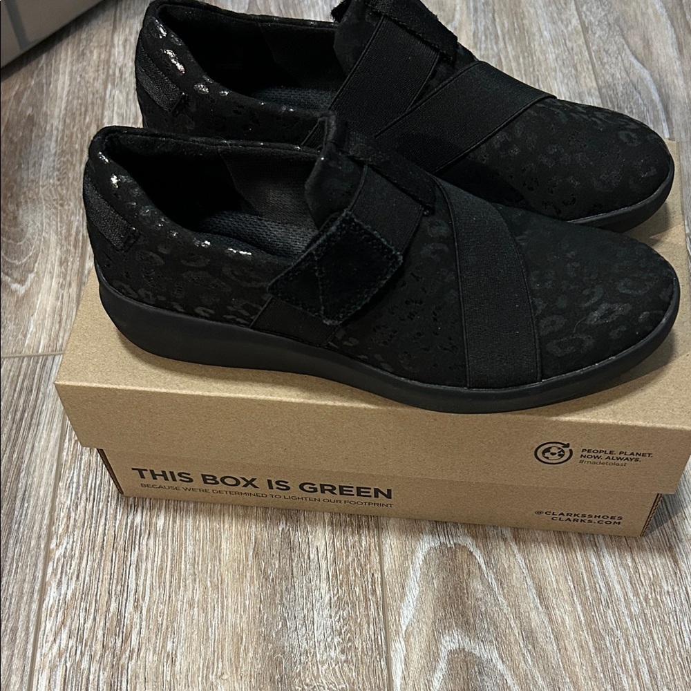 Clarks Black Kayleigh Charm Slip-On Footwear